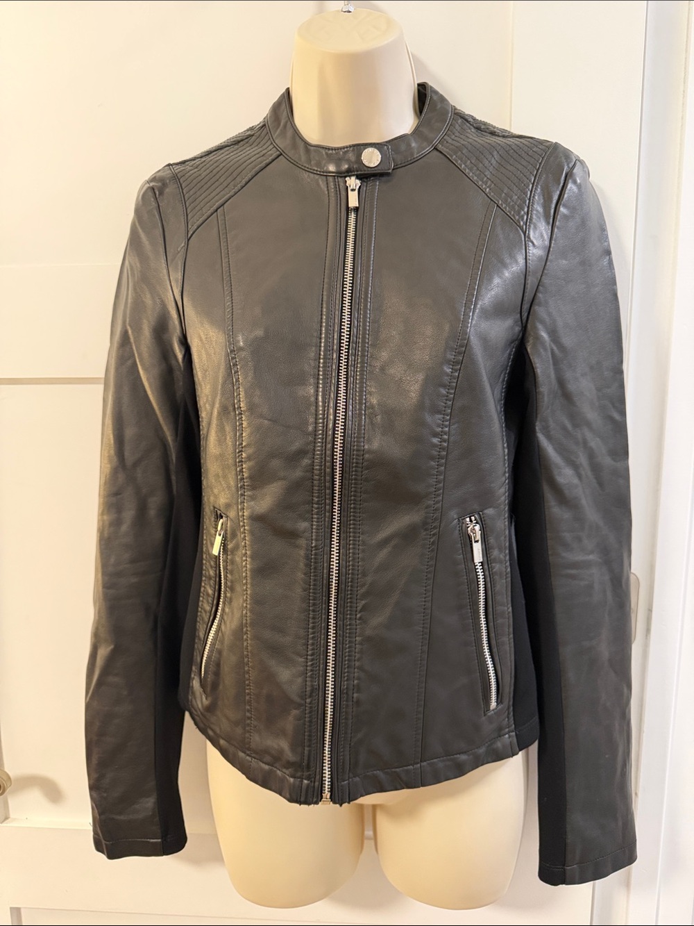 Express Black Faux Leather Jacket
